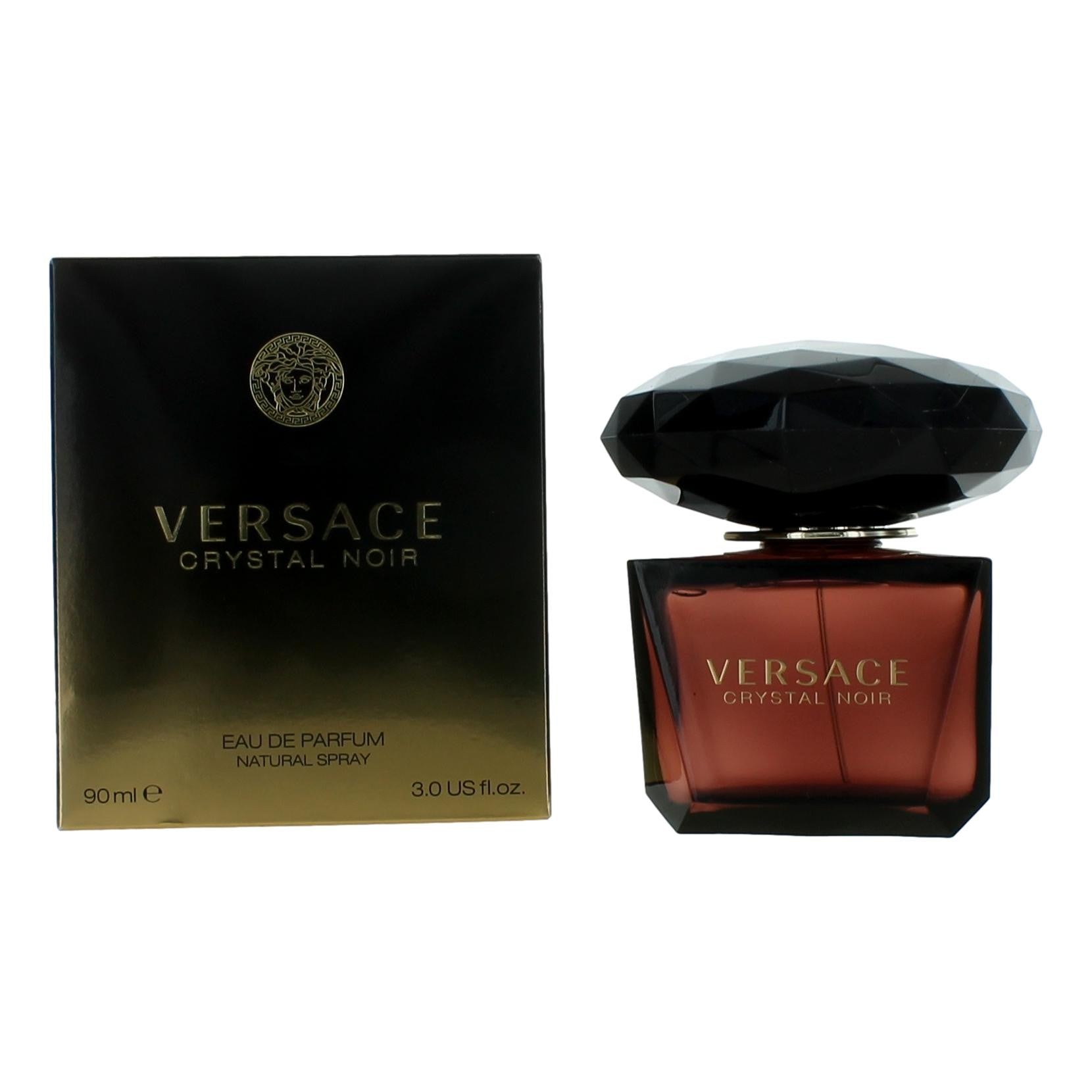 Bottle of Versace Crystal Noir by Versace, 3 oz Eau De Parfum Spray for Women